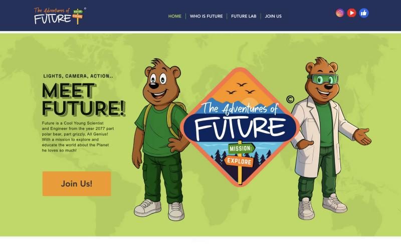 The Adventures of Future home page